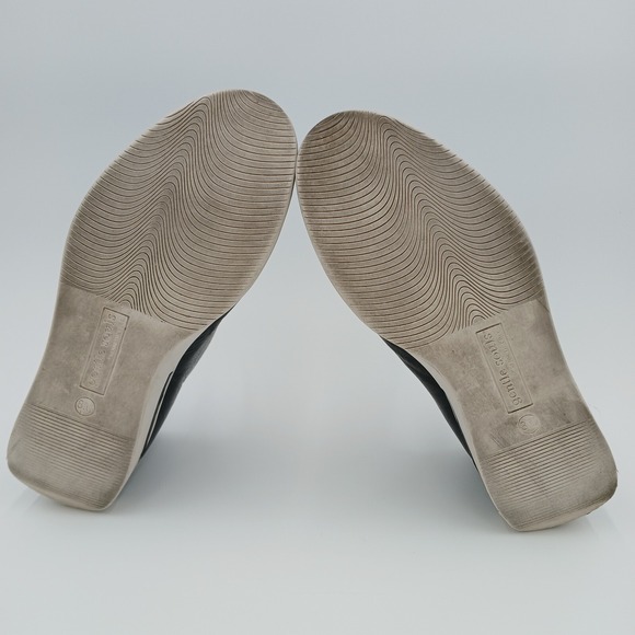 GENTLE SOULS Kenneth Cole Halden Black Leather Plat. Sneakers Slip-on Size 8 EUC - Picture 7 of 10